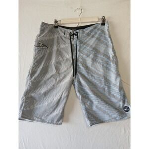 Lost Mens Board Shorts Small with Drawstring and Zipper Pocket sz 30